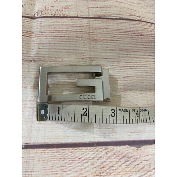 Gucci Silver Metal Classic Designer  Vintage Belt Buckle - OS main image 11